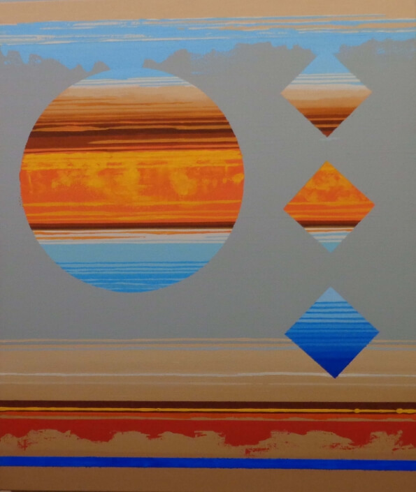John Leininger – ‘Alternate Universe’ – Acrylic Paint On Canvas. 22 H X 18 W $400