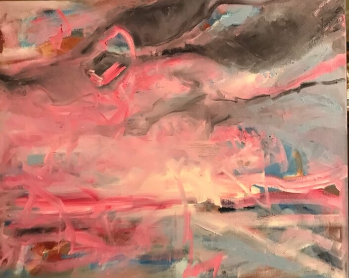 Wendy Sheasby – ‘Before Dawn’ – Oil. 24 H X 30 W $750