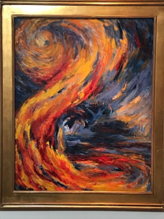 Pam Timmins – ‘Epiphany’ – Oil On Canvas. 36 H X 24 W $1500