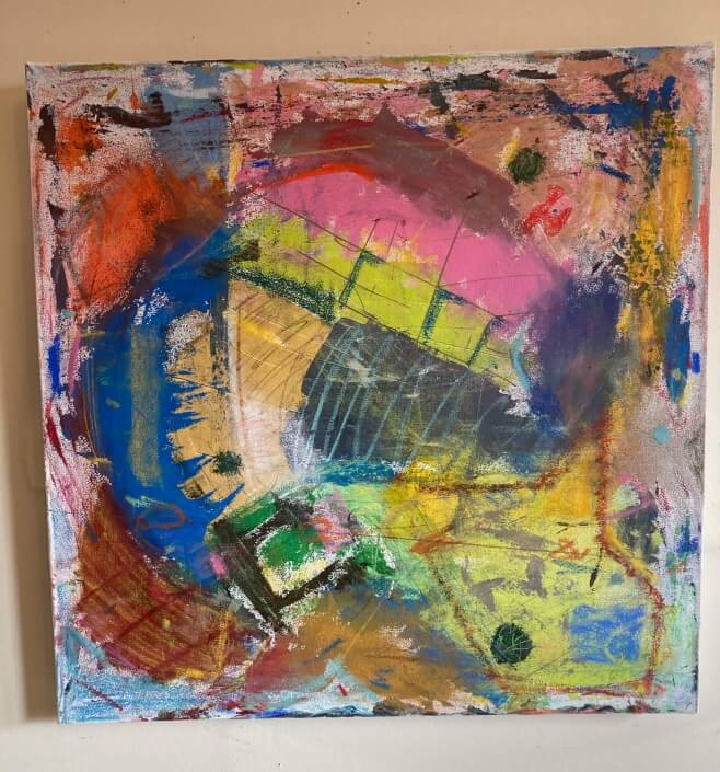 Andrew Kirschner – ‘Fish Is Fish’ – Mixed Media. 25 H X 25 W $150