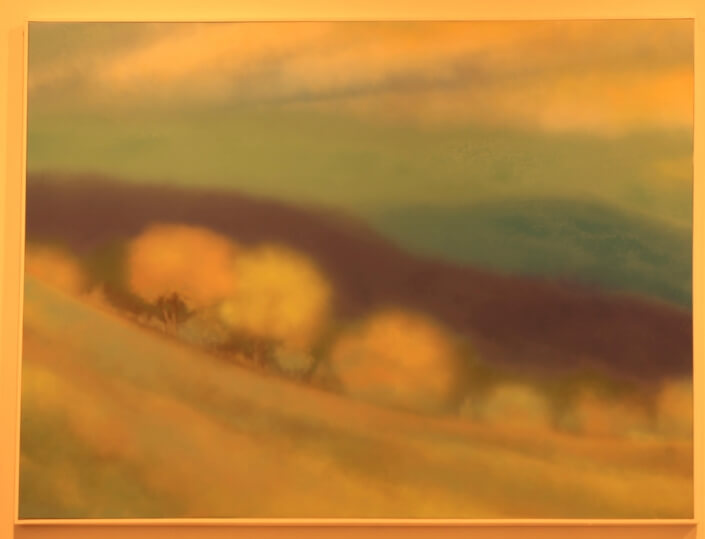 Augie Wiedemann – ‘New Windsor Twilight’ – Acrylic. 36 H X 48 W $650