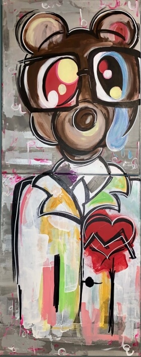 Eric Reeder – ‘Childhood’ – Acrylic. 60 H X 24 W $500