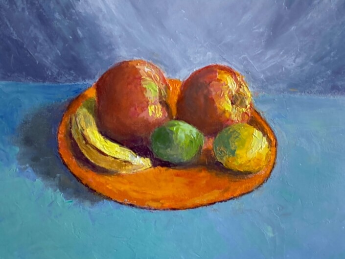 Patricia Kelly – ‘The Orange Plate’ – Oil. 12 H X 16 W $275