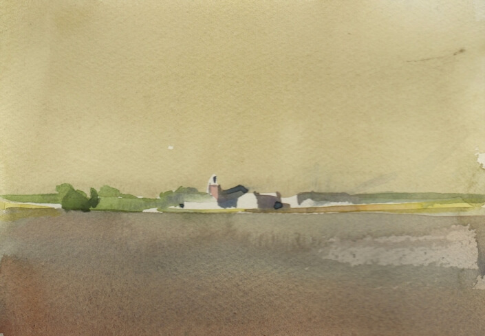 Staats Fasoldt – ‘Accord’ – Watercolor. 8 H X 10 W $250